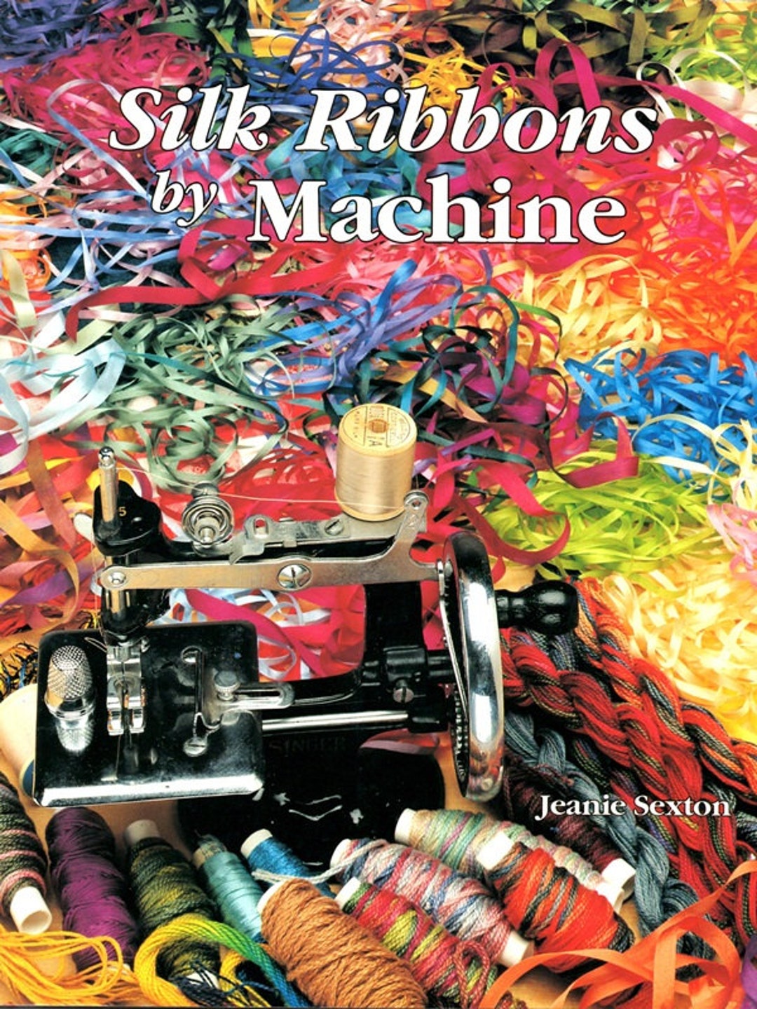 Sewing Machine Ribbons Silk Ribbons by Machine Learn How to Make Embroidered Flowers Roses ...