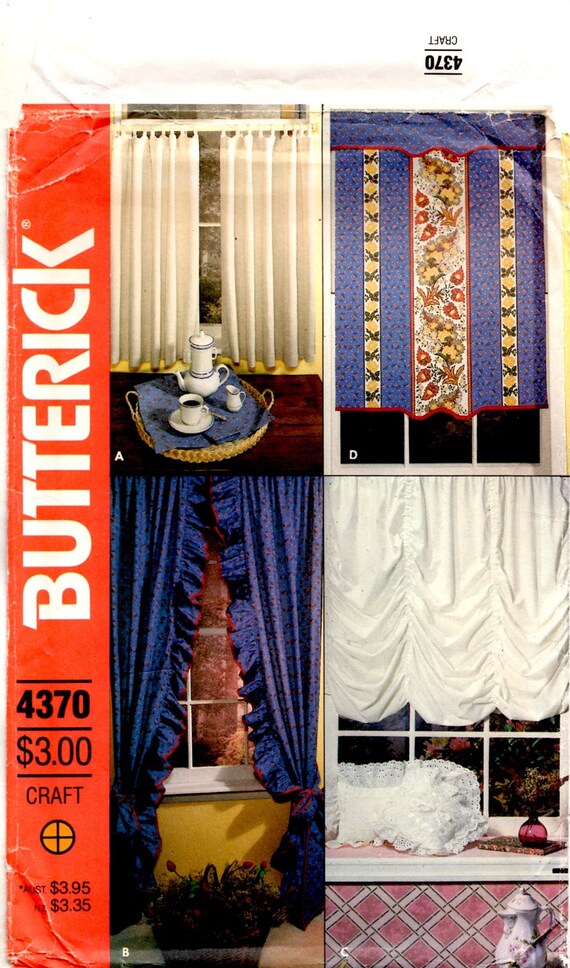 Window Treatments Curtains Shades Valance 32 To 48 Inches Wide Etsy