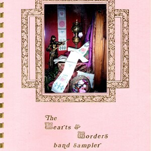 Hearts and Borders Band Sampler Hardanger Pulled Thread Fancy Stitch Embroidery Craft Pattern Book