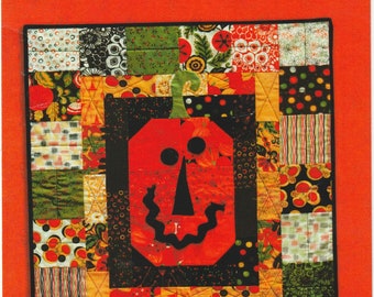 Crazy Jack O Lantern Wall Hanging Tablemat Quilted Sewing Craft Pattern 388