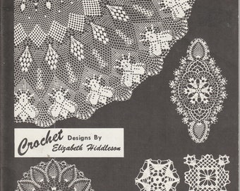 Elizabeth Hiddleson Crochet Patterns Volume 3-A Pineapples Bees Motifs Round Oval Filet Craft Leaflet