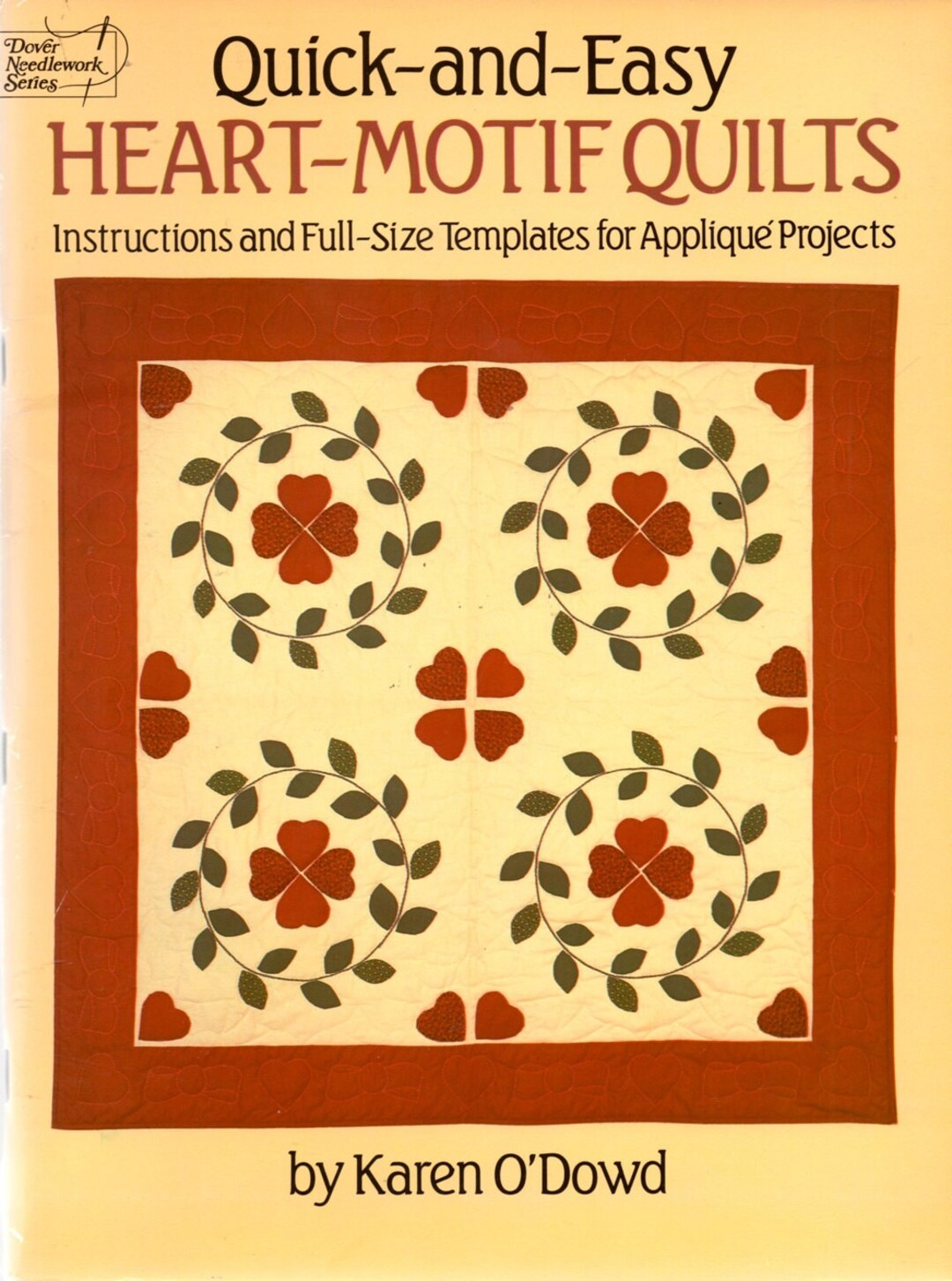 Quick and Easy Heart Motif Quilts Applique Blanket Throw Flower Bridal ...