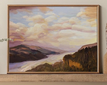 Columbia River Gorge Art Print: Pacific Northwest Landscape