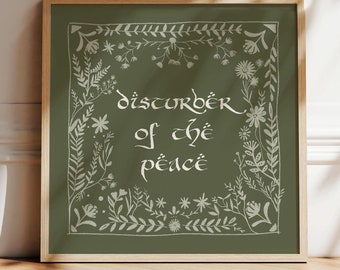 Disturber of the Peace Fantasy-Inspired Wall Art for Nursery
