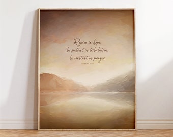 Christian Artwork, Romans 12:12 Print, Rejoice in hope, Bible Verse Wall Art, Minimal Scripture Gift