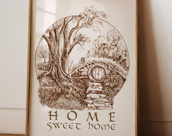 Shire Art Print, Home Sweet Home Quote, That House Was Perfect, Gift Idea for New Home, Housewarming, Newlyweds