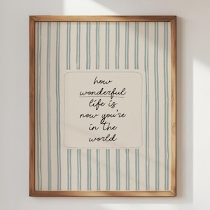 Lámina de rayas azules vintage para habitación de bebé niño