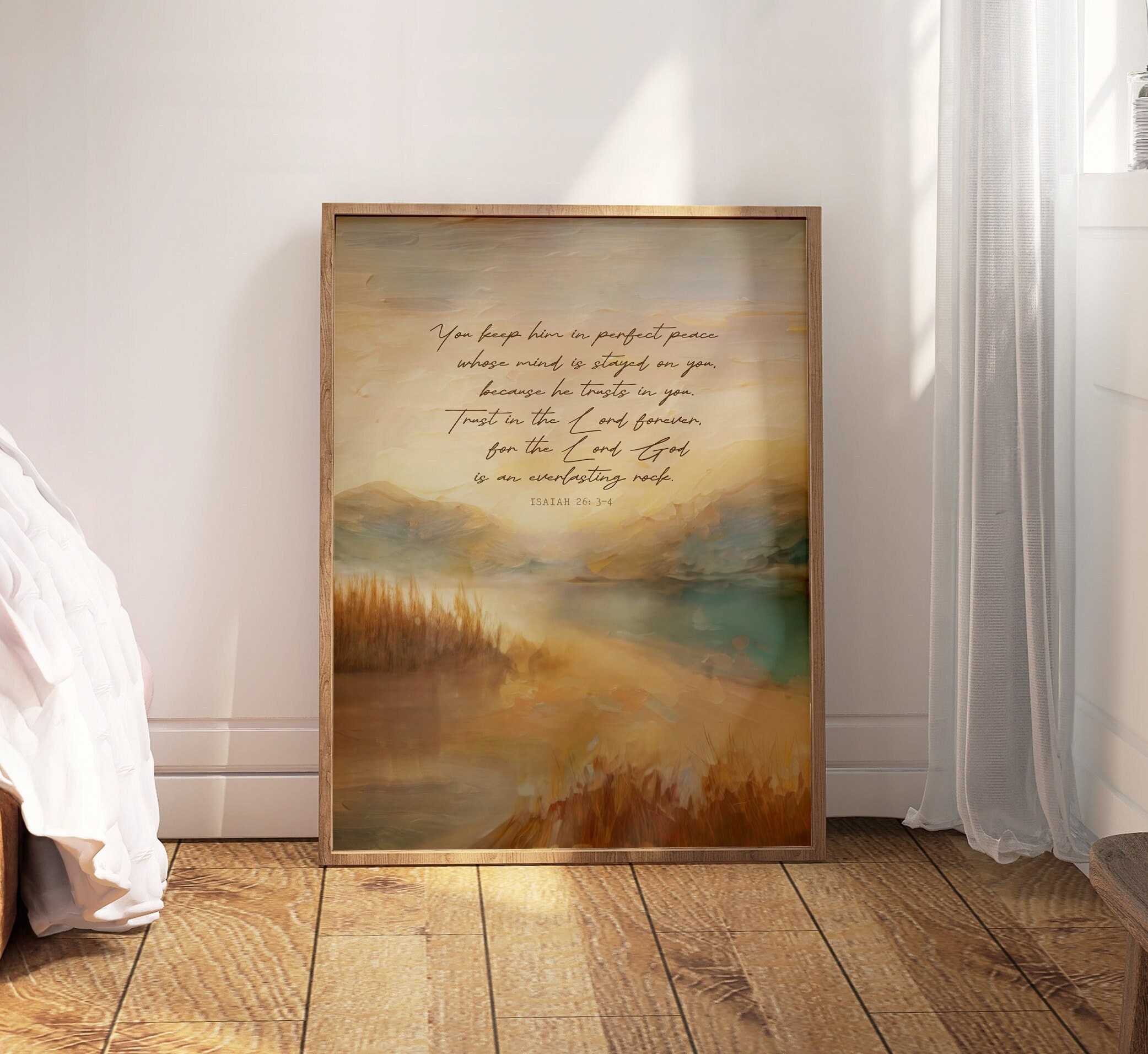 Complete Peace: The Ultimate In Wellness — Isaiah 26:3 (Canvas) – Tender  Truths Art