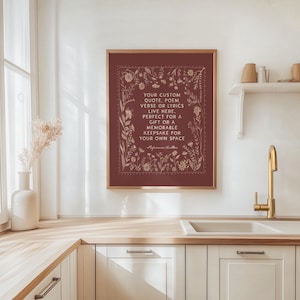 Custom song lyric wall art, perfect music-inspired decor or romantic gift.