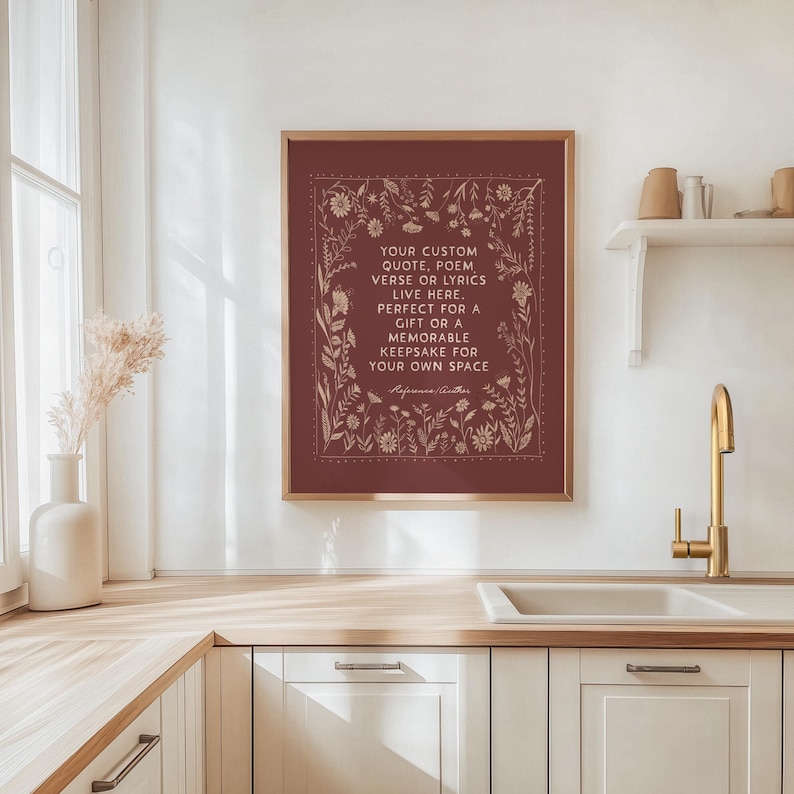 Custom song lyric wall art, perfect music-inspired decor or romantic gift.