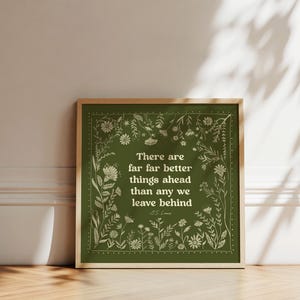 C.S. Lewis Quote Wall Print, There Are Far, Far Better Things Ahead ...