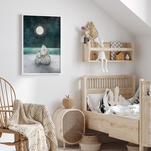 Polar Bear Mama and Baby Art Print: Arctic Nursery Decor bild 6