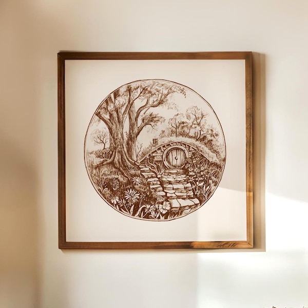 Cozy Fantasy Novel Inspired Art Print