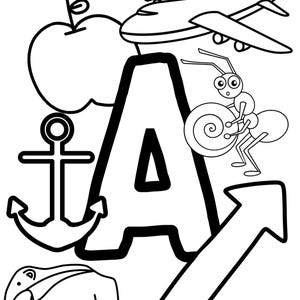 Letter A Coloring Page