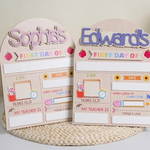 First Day of School Sign, Custom Back to School Sign, Preschool, Kindergarten 1st Day of School Sign, School Board, Last Day of School Sign