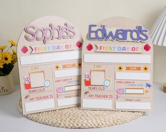 First Day of School Sign, Custom Back to School Sign, Preschool, Kindergarten 1st Day of School Sign, School Board, Last Day of School Sign