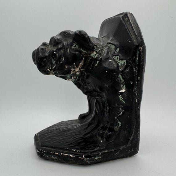 ヴィンテージ セラミック ブルドッグ ブックエンド - Etsy 日本