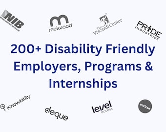 200+ Disability Friendly Employers (US only) Inclusive, Accessible, Remote Friendly Employers - Includes disability job boards + programs