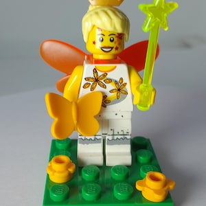 Fairy figure - custom built from genuine Lego.