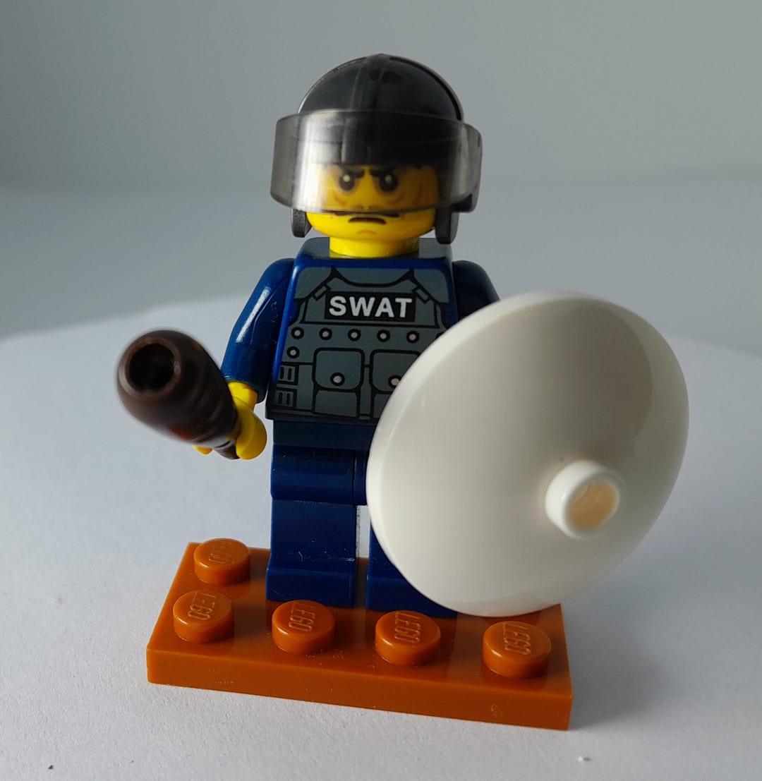 Swat Cop / Riot Police Figure - Custom Built From Genuine Lego. - Etsy ...