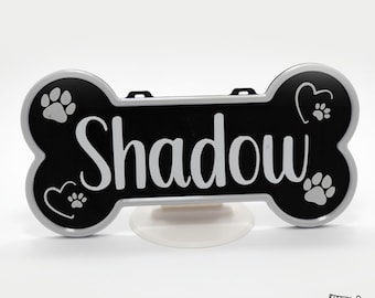 Personalized Pet Cage Name Sign: 3D Printed Custom Nameplate