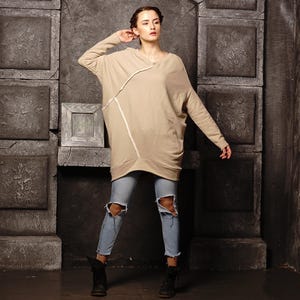 Cocoon Tunic Women, Plus Size Clothing, Loose Tunic Top, Lagenlook Top, Top Tunic, Oversized Dress, Summer Tunic, Bohemian Tunic
