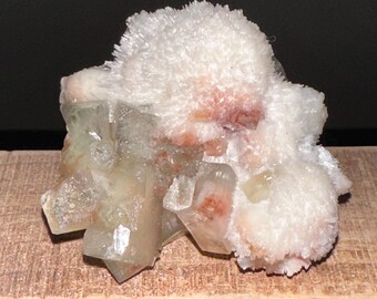 Prickly Pear Apophyllite on Heulandite with Mordenite - Medium