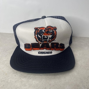 Vtg CHICAGO Bears Hat Mesh Trucker Snapback Cap Caleb Williams NFL USA New Era