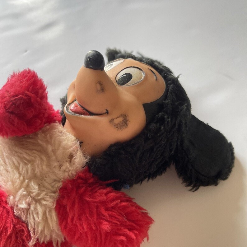 Vintage Baby Mickey Mouse Plush Toy, 10” Rubber Face Walt Disney image 8