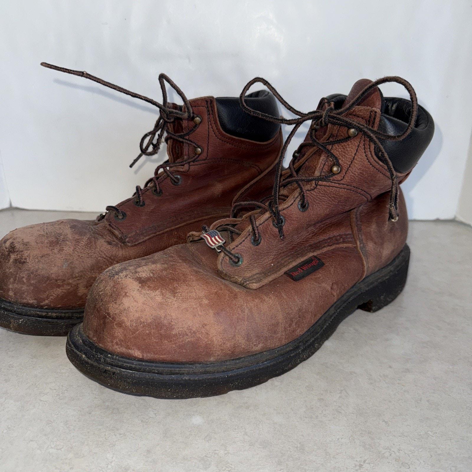 Red Wing Ansi Z41 PT99 MI/75 C/75 EH Leather Steel Toe Boots 11.5