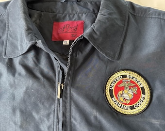 Vtg 70 80's Sportsmaster Red Nylon USMC USA Marine Corps