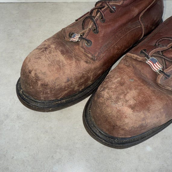 Red Wing Ansi Z41 PT99 MI/75 C/75 EH Leather Steel Toe Boots 11.5