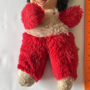 Vintage Baby Mickey Mouse Plush Toy, 10” Rubber Face Walt Disney image 3