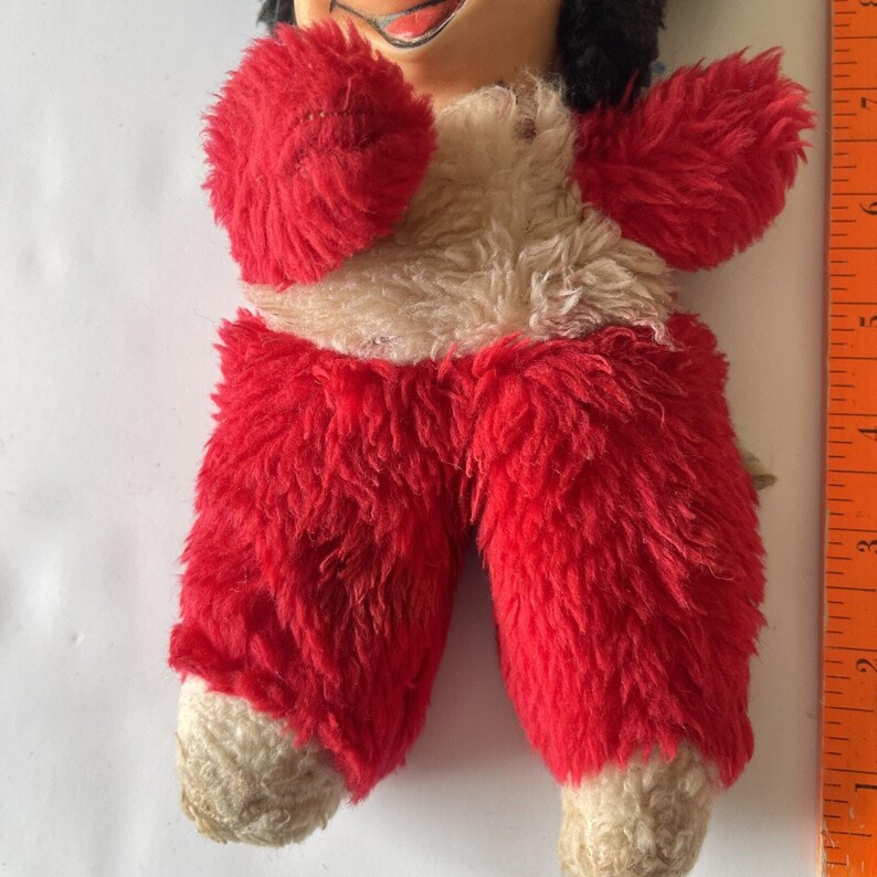 Vintage Baby Mickey Mouse Plush Toy, 10” Rubber Face Walt Disney image 3