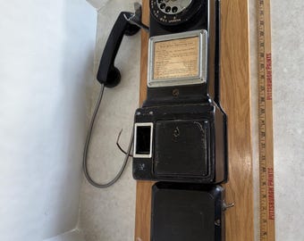 Vtg Automatic Electric Co Rotary 3 Coin Slot Payphone Pay Telephone Repair Parts