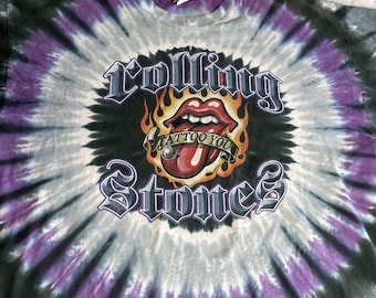 Vintage 1994 Rolling Stones Liquid Blue Tie Dye T-shirt - Etsy