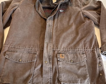 Carhartt C52 CHT para hombre, talla XXL, estilo Detroit, forro tipo manta, 4 ases, espalda cosida