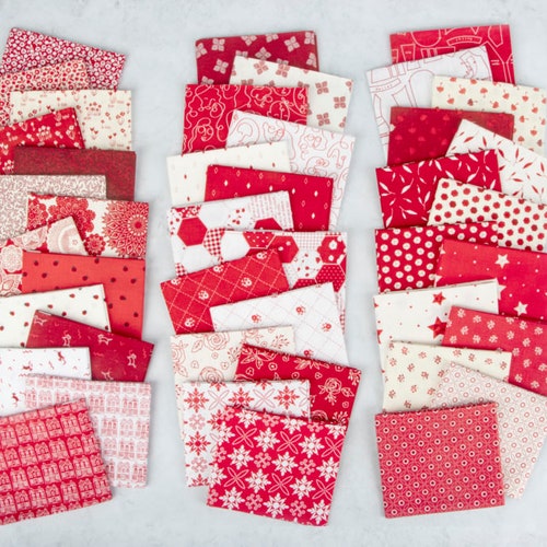 Red Hot 42 piece Fat Quarter Bundle by 21 Designers for Riley 2024 Blake Designs