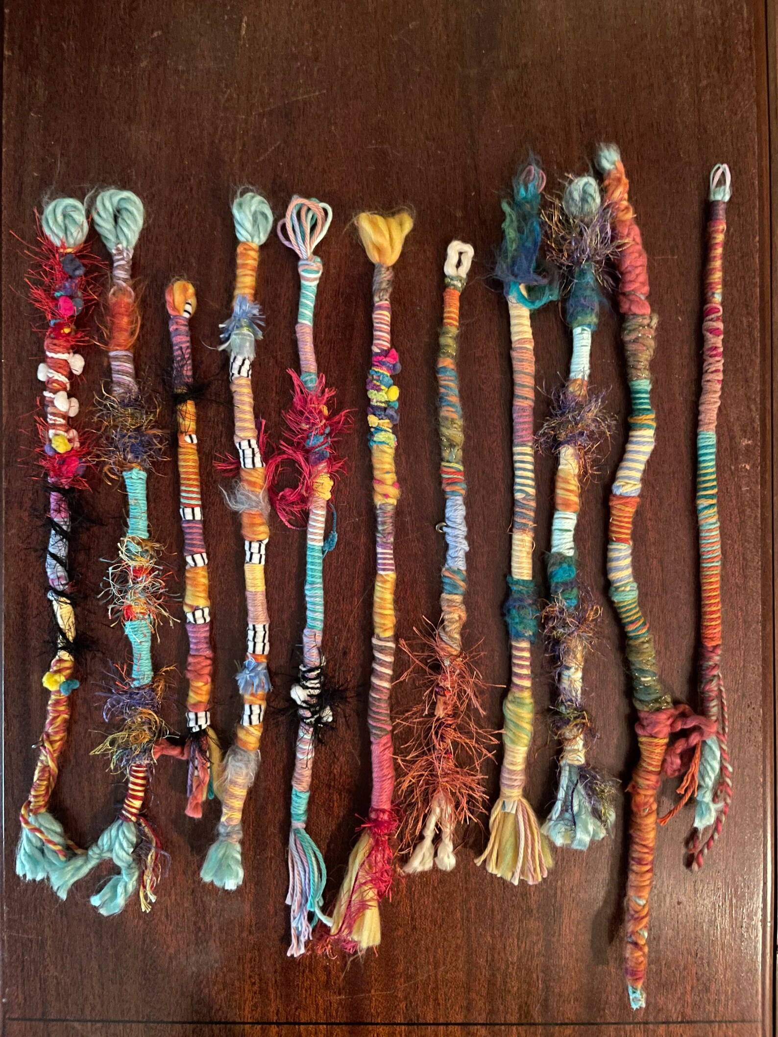 Yarn Wraps for hair dreadlocks Abstract Colorful Boho Etsy