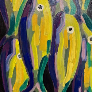 Fish pack - 20x16 acrylic painting