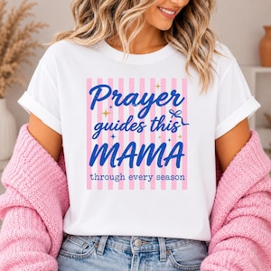 Gebedsgidsen voor dit mama-T-shirtontwerp, png christelijk moederschap geloof geïnspireerd digitaal kunstwerk, cadeau voor moeder, spirituele aanmoediging moeder