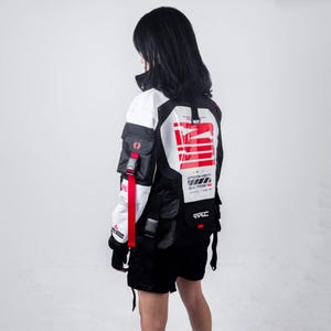 Giacca Techwear, Giacca Cybernetic Series - Giacca Cyberpunk, Giacca Cyber Street, Giacca Tattica Cyberpunk Impermeabile Antivento
