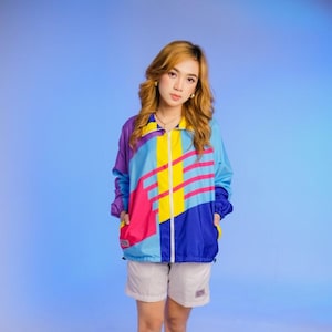 Varsity Jacket Parachute Materials, Cosplay Jacket, Vintage Jacket, Windbreaker, Sports jacket