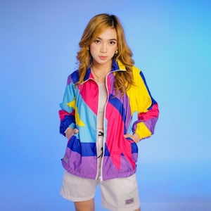 Varsity Jacket Parachute Materials, Cosplay Jacket, Vintage Jacket, Windbreaker