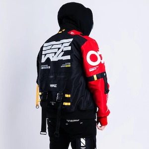 Techwear Jacket, Cybernetic Series Jacket, Cosplay Cyberpunk jacket, Cyber street Jacket Tactical Cyberpunk Waterproof Windproof Jacket