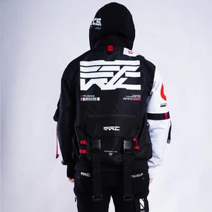 Techwear Jacket, Cybernetic Series Jacket, Cosplay Cyberpunk jacket, Cyber street Jacket Tactical Cyberpunk Waterproof Windproof Jacket