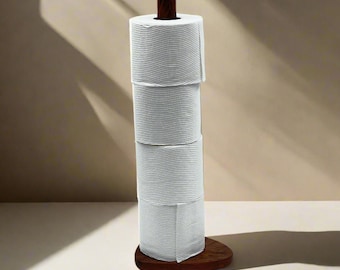 Handcrafted Wood Toilet Roll Holder | Walnut | Bathroom | Minimalist