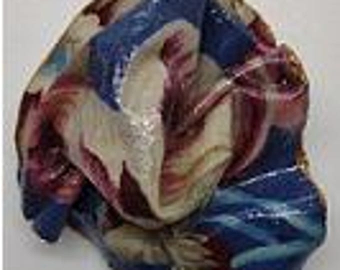 Blu Cotton Fabric Pin