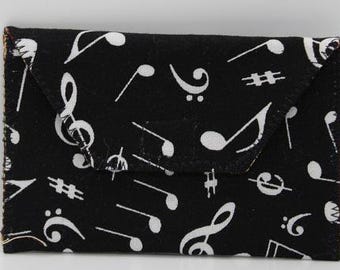 Mini Wallet - Musical Notes