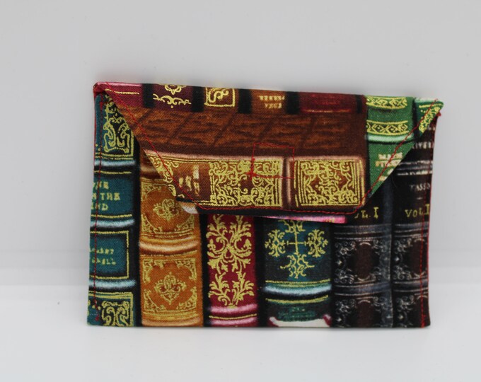 Mini  Wallet in Book Lovers Print